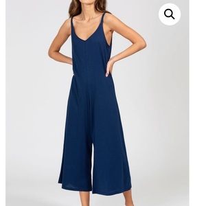 NWT Eberjey “Charlie” Jumpsuit in Navy Size L